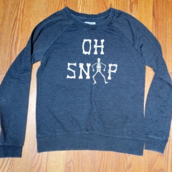 Skeleton Crewneck Lightweight Sweatshirt - Picture 1 of 3